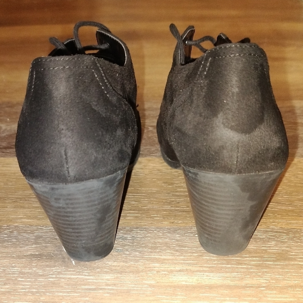 Dr Scholl's Black Suede Heels - Picture 4 of 7